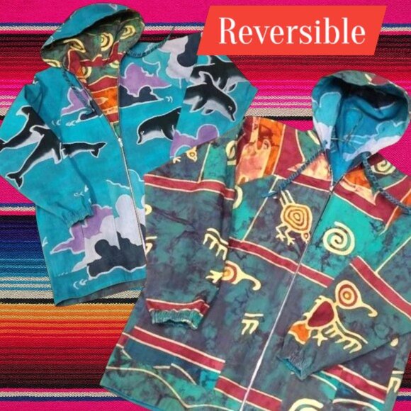 RARE Vintage Reversible All Over Print Jacket - Picture 2 of 7